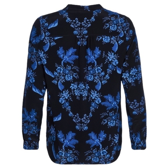 Stella McCartney Silk Floral Long Sleeve Button Down Blouse - Picture 1 of 16